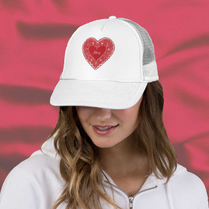 Casquette Customisez votre coeur de dentelle Vintage