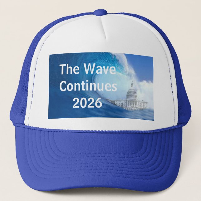 Casquette Customize Blue Wave Election 2026 (Devant)