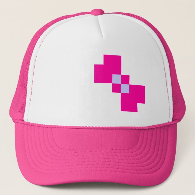 Casquette Cute 8 bits Pixel Bow (Devant)