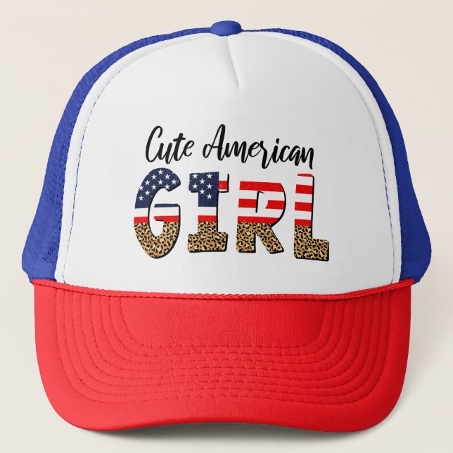 Casquette Cute American Girl (Devant)