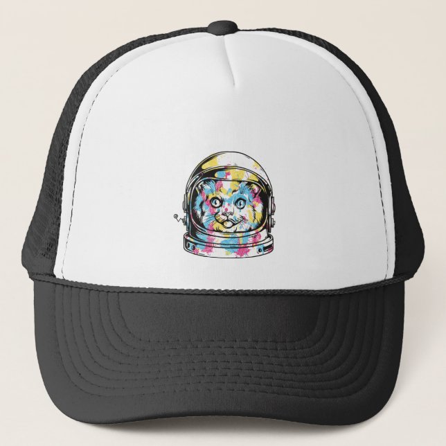 Casquette Cute astronaute Cat (Devant)