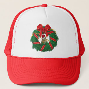 Casquette Cute Chipmunk couronne de Noël