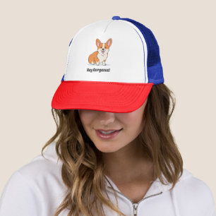 Casquette Cute Corgi Chiot avec Pun