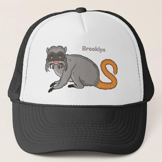 Casquette Cute Emperor Tamarin illustration (Devant)