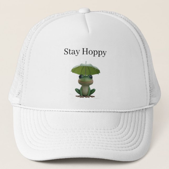 Casquette Cute Frog Rain Kids Cap – Funny Cartoon Frog Hat (Devant)