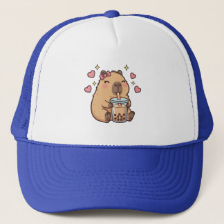 Casquette Cute Girls Capybara Ramen Kawaii Tea Kawaii Capy 