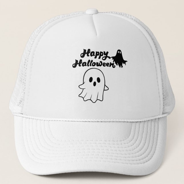 Casquette Cute Happy Halloween  (Devant)