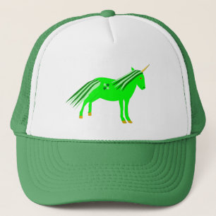 Casquette Cute Irish Green et Gold Unicorn