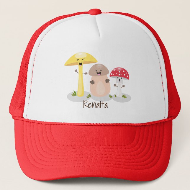 Casquette Cute kawaii champignon champignon toadstool (Devant)
