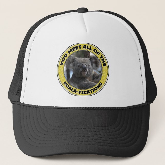 Casquette Cute koala "joue sur les mots" (Devant)