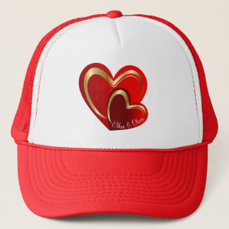 Casquette Cute Love Red Hearts Personnalisable Girlfriend Ca