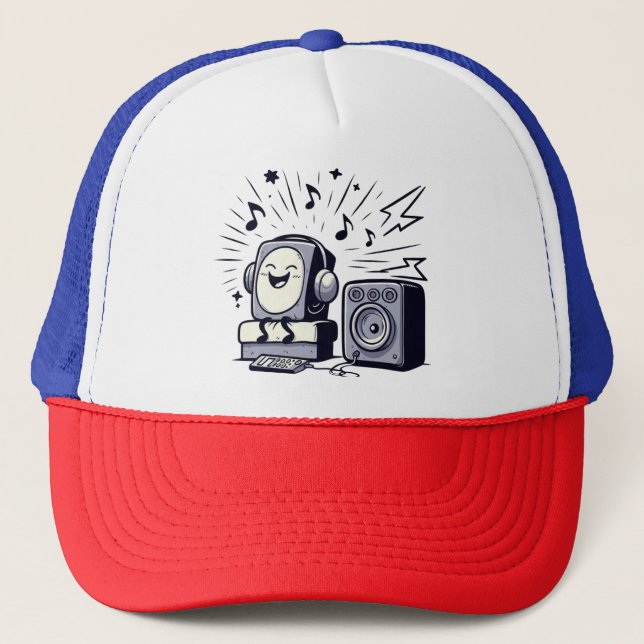 Casquette Cute Music Lover – Fun Cartoon Music Cap 01 (Devant)