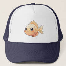 Cute Orange Fish Drawing