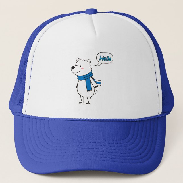 Casquette Cute Ours Polaire avec amour (Devant)