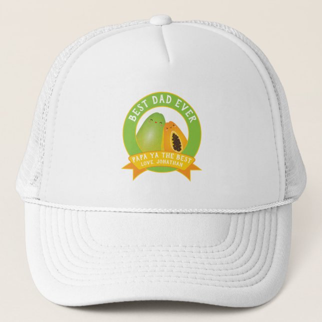 Casquette Cute Papa Ya Le Meilleur Jeu De Fruits Drôle Pour  (Devant)