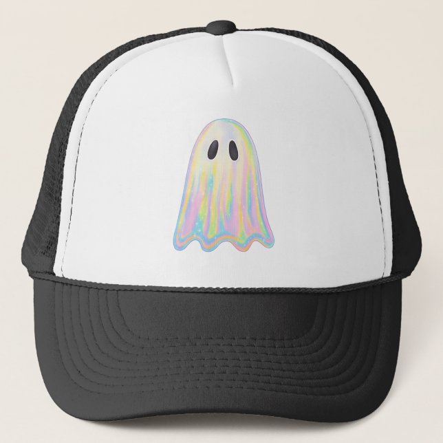 Casquette Cute Pastel Rainbow Ghost | Éffrayant esthétique (Devant)