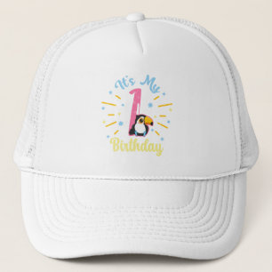 Casquette Cute Toucan 1er Anniversaire 1 An Fille de naissan