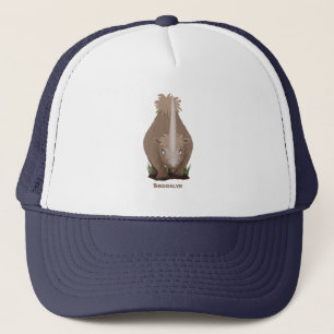 Casquette Cute woolly rhino elasmotherium cartoon