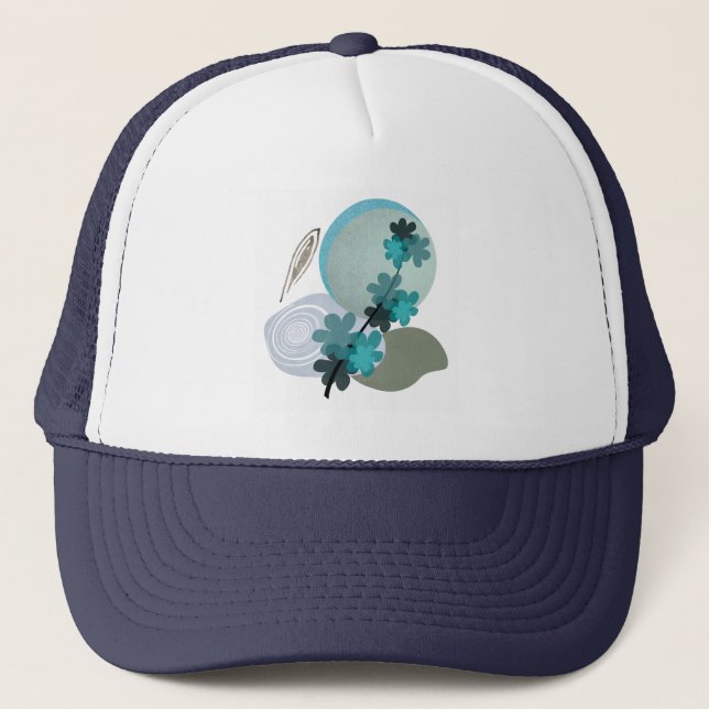 Casquette Cyan Boho (Devant)
