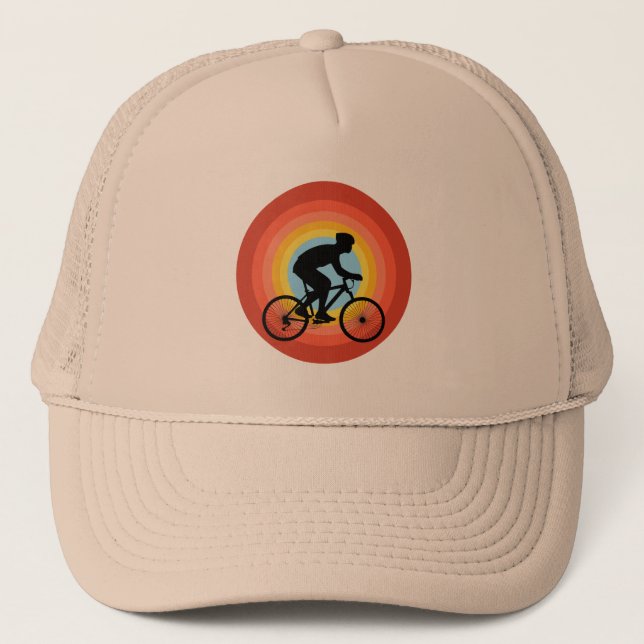 CASQUETTE CYCLING COUCHER DE SOLEIL VINTAGE  (Devant)