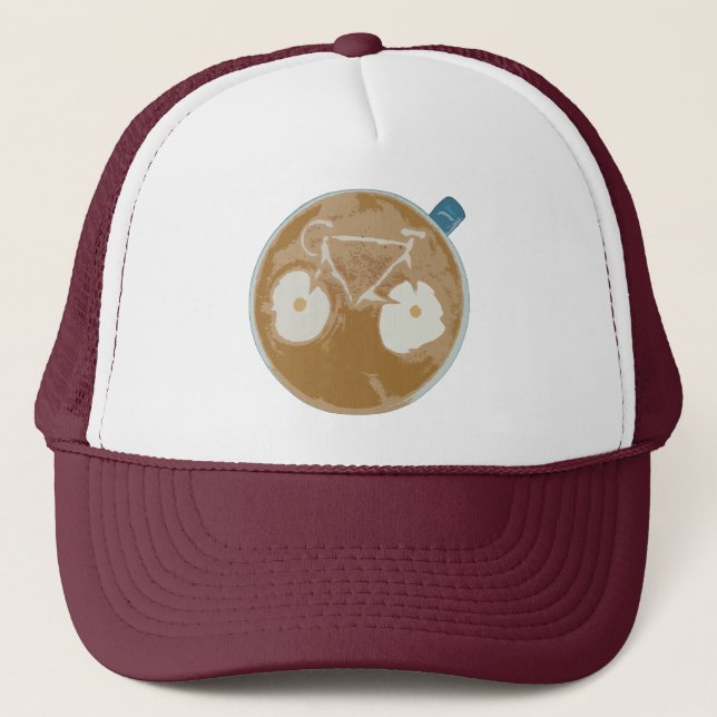 Casquette Cyclisme Art Latte (Devant)