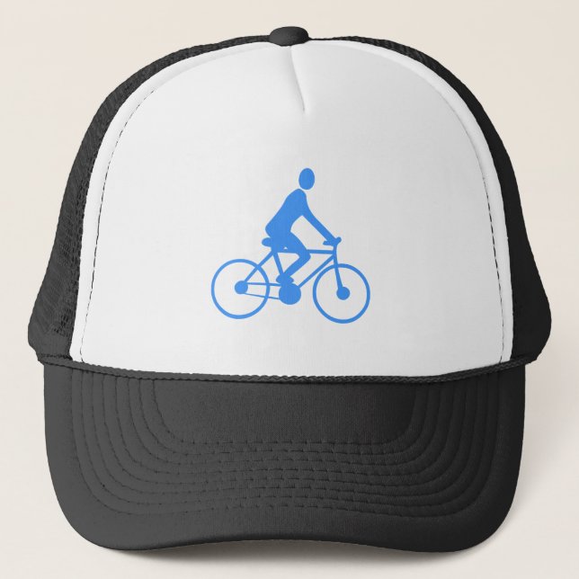 Casquette Cyclisme - Bleu bébé (Devant)