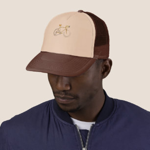 Casquette Cyclisme Mots Vélo Design Graphique Pièces Vélo