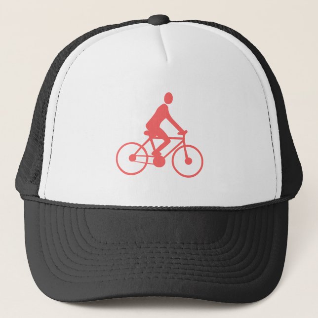 Casquette Cyclisme - rose tropicale (Devant)