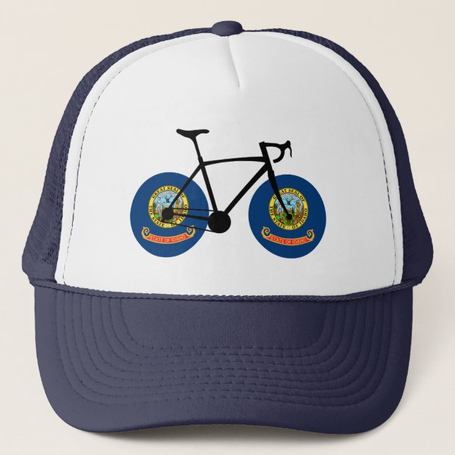Casquette Cyclisme sous le drapeau de l'Idaho (Devant)
