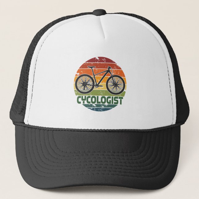 Casquette Cycologiste Rétro Drôle Cycliste VTT Rider (Devant)