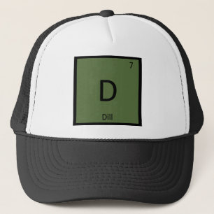 Casquette D - Chimie Légume Aneth Symbole du tableau périodi