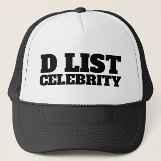 CASQUETTE D LIST CELEBRITY