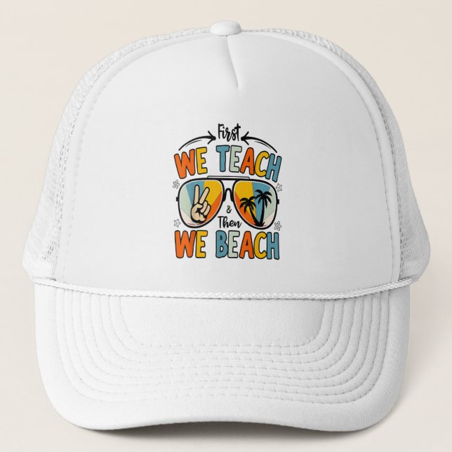 Casquette D'Abord Nous Enseignons Puis Nous Plongeons Enseig (Devant)