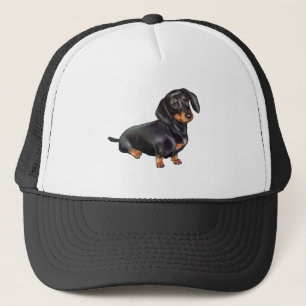 Casquette Dachshund (A) - Noir et Tan