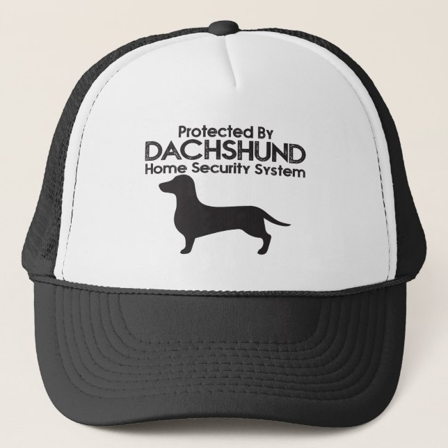 Casquette Dachshund Funny Chien Trucker Chapeau (Devant)