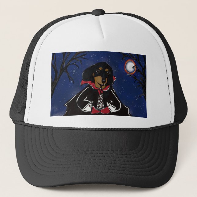Casquette Dachshund Halloween (Devant)