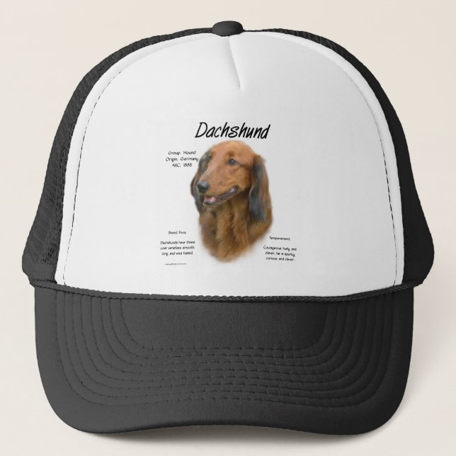 Casquette Dachshund (longhair) Conception de l'histoire (Devant)