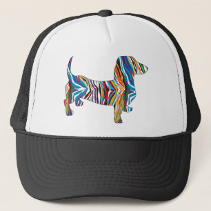 Casquette Dachshund - Zbra Doxie psychédélique