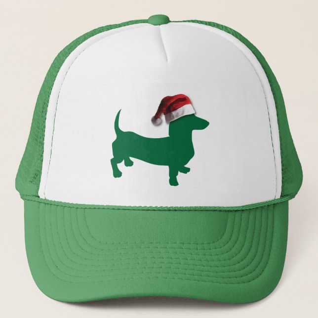 Casquette Dachshunds de Noël (Devant)