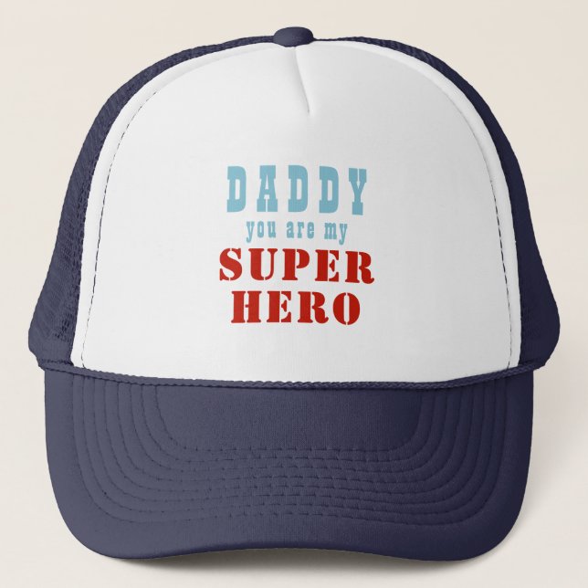 Casquette Daddy Super Hero Fun Père`Jour des Pères (Devant)