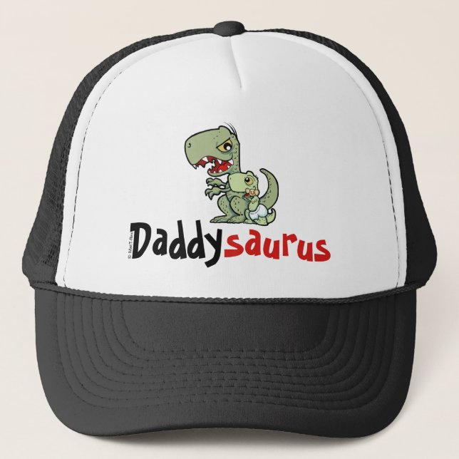 Casquette Daddysaurus T-Rex Baby Boy Père (Devant)