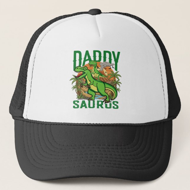 Casquette Daddysaurus T-Rex drôle de dinosaure | Cadeau pour (Devant)