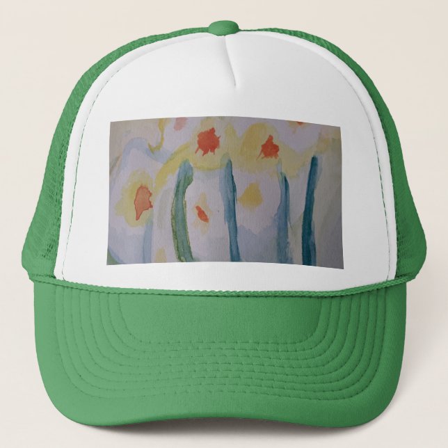 Casquette Daffodiles Abstraits (Devant)