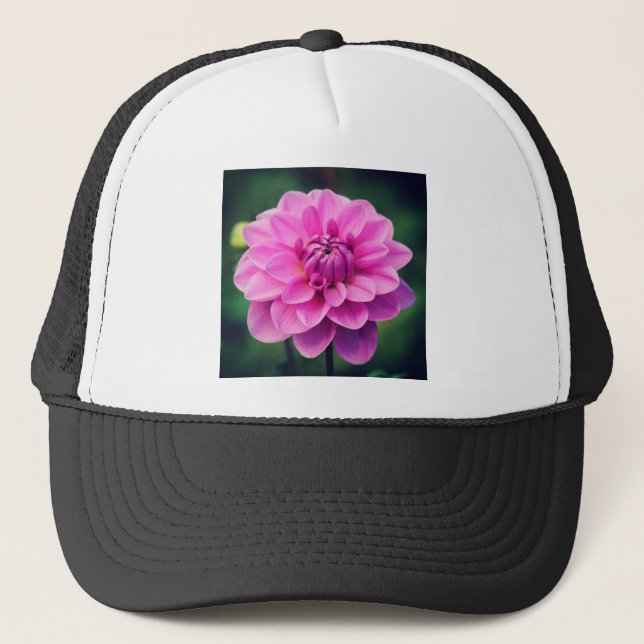 Casquette Dahlia rose (Devant)
