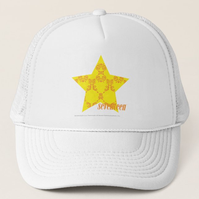 Casquette Damassé 3 jaune-orange (Devant)