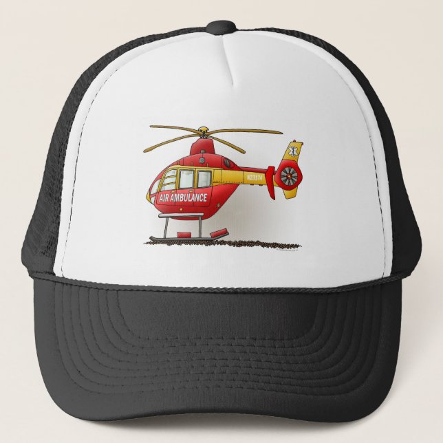 Casquette d'ambulance d'hélicoptère (Devant)