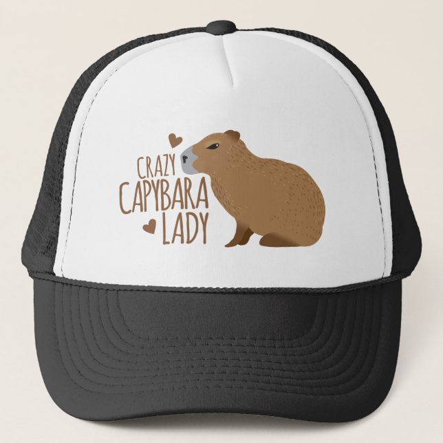 Casquette dame folle de capybara (Devant)