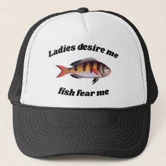 Casquette Dames me désirent, poissons me craignent Drôle Pêc