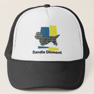 Casquette Dandie Dinmont Terrier Chien Silhouette Tri Grille