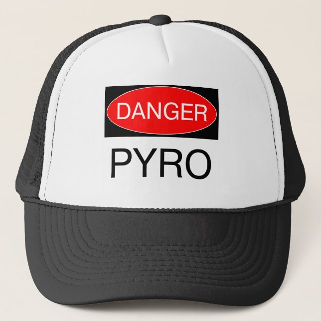 Casquette Danger - sac drôle pyrogéné de tasse de T-shirt de (Devant)